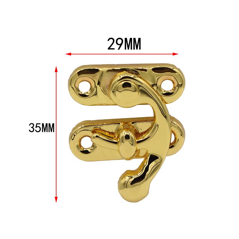 PA087 Right latch hook hasp,Gold Swing Arm Latch Toggle Latch Hasp