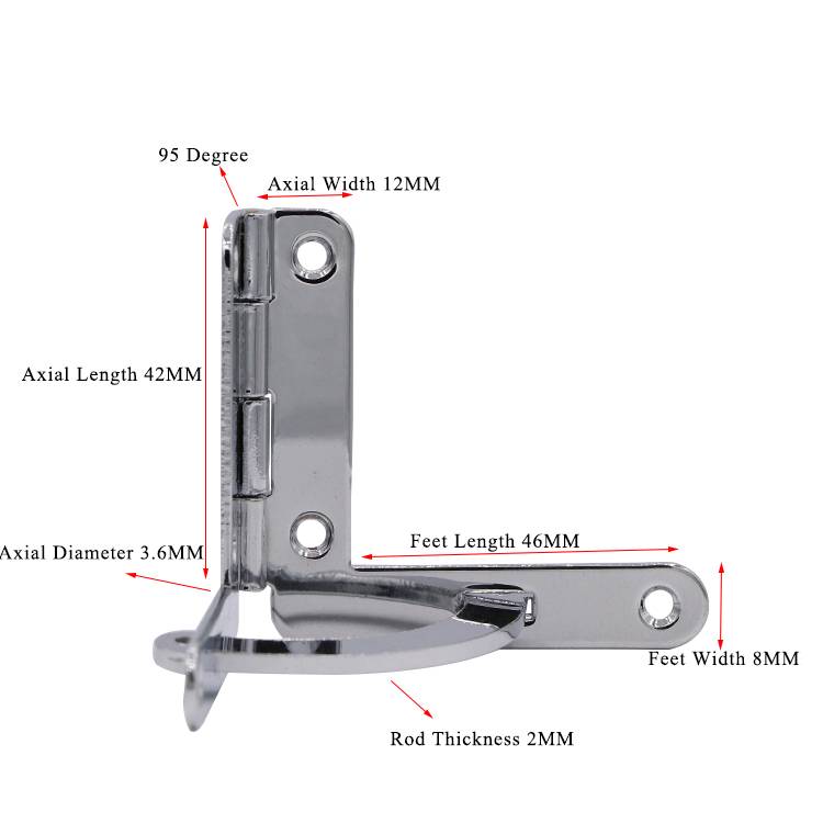 PB029 Jewellery Box Hardware Quadrant Hinge