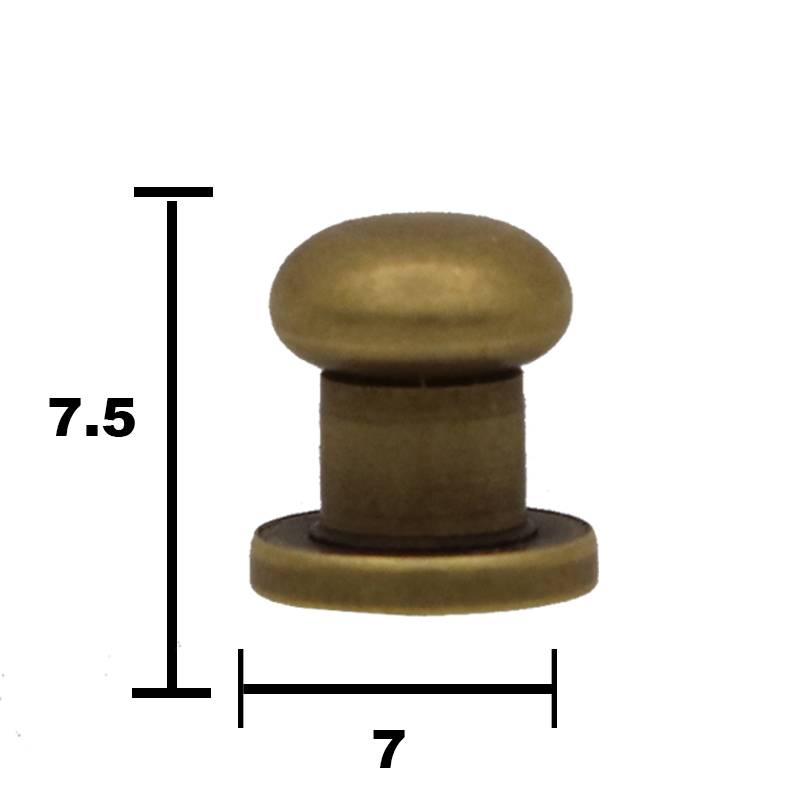 PC094 Drawer Metal Small Ball Knob,Antique Brass Finish