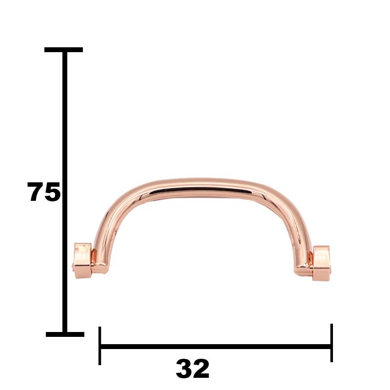 PC177 Rose Gold Finish Box Handle Drawer Knob Pull