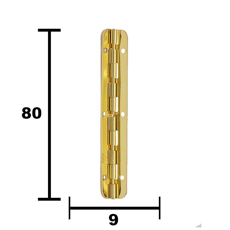 PD009 Gold Plated Butt Hinge