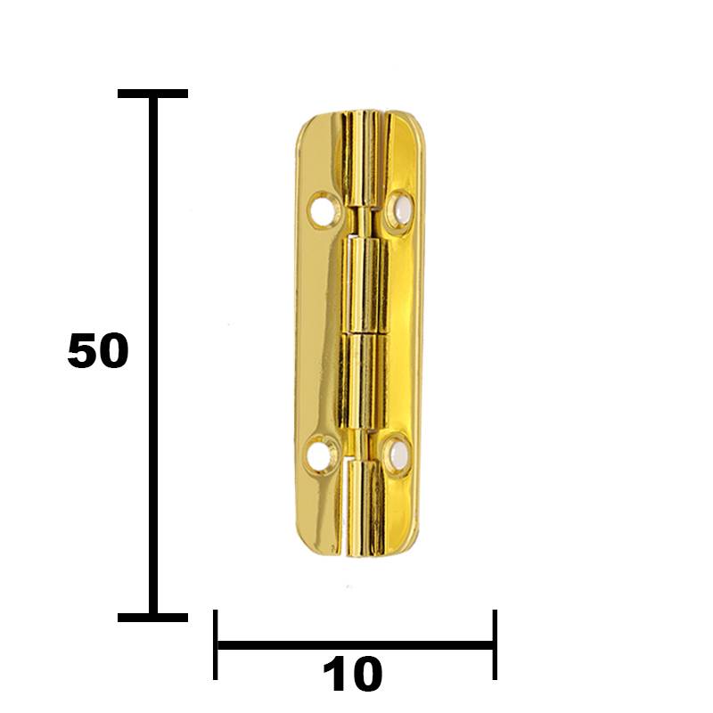 PD013 Gold Finish Mini Butt Hinge