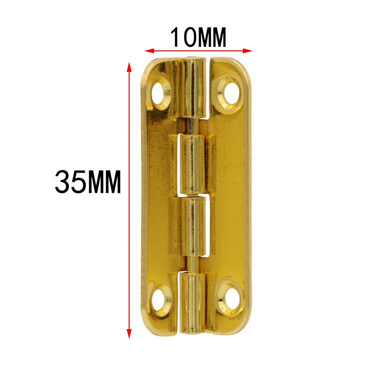 PD017 Gold Plated Small Butt Hinge